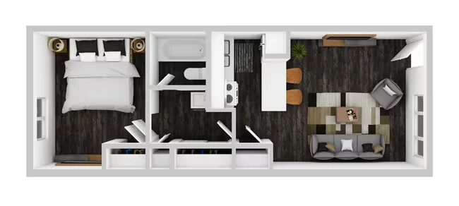 One Bedroom floor plan